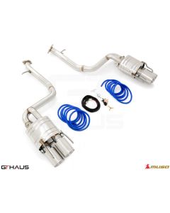 GTHaus Meisterschaft GTC Valved Stainless Steel Axleback Round Tips for Lexus RC-F 2015-2022 - LE0521606