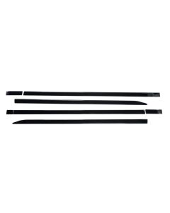 SM6106BLK 19-26 Ram 1500 Crew Cab 6 PCS Gloss Black Tape-on Door Molding Set