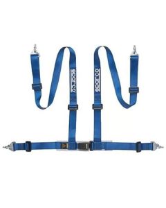 Sparco 2-Inch Tuner 4-Point Snap-In Harness Blue- SPAR-04604BM1AZ