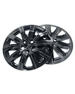 WSK712-18BLK 19-23 Cadillac XT4 8 PCS Gloss Black Snap-on Wheel Skin Set