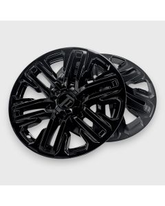 WSK717-20BLK 21-24 GMC Yukon/Yukon XL 8 PCS Gloss Black Snap-on Wheel Skin Set