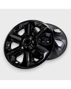 WSK741-17BLK 14-24 Toyota 4Runner 4 PCS Gloss Black Snap-on Wheel Skin Set
