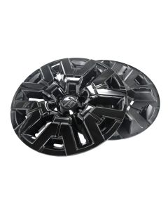 WSK750-17BLK 22-24 Nissan Frontier 8 PCS Gloss Black Snap-on Wheel Skin Set