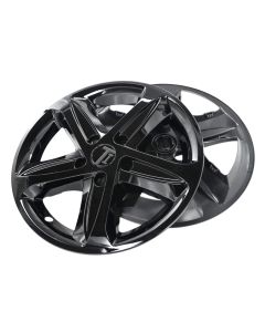 WSK758-16BLK 19-25 Chevrolet Malibu 8 PCS Gloss Black Snap-on Wheel Skin Set
