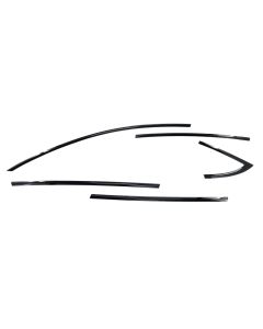 WT6015BLK 17-25 Tesla 3 10 PCS Gloss Black Tape-on Window Trim Set