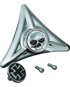 Kuryakyn License Plate Mounting Hole Covers Zombie Chrome - 3158