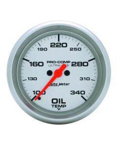 Autometer Ultra-Lite 2-5/8in 100-340F Oil Temp Gauge - Digital Stepper Motor - 4456