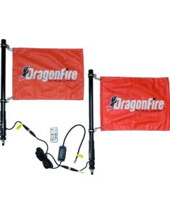 DragonFire Racing 2Ft Spiral Led Whip - Black - 522806