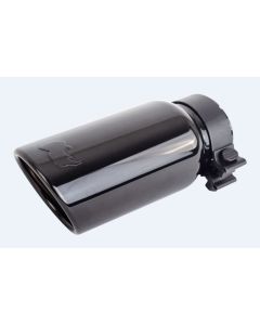 Go Rhino Exhaust Tip - Black Chrome - ID 2 3/4in x L 10in x OD 4in - GRT234410BC