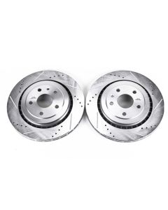 Power Stop 16-18 Cadillac ATS Rear Evolution Drilled & Slotted Rotors - Pair - AR82184XPR