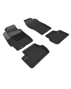 3D Maxpider 08-15 Mitsubishi Lancer Evolution X Kagu 1st 2nd Row - Floor Mat Set (Black) - L1MT00801509