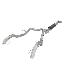 aFe MACH Force-XP Cat-Back Exhaust w/ Dual Hi-Tuck Pol Tips 17-18 Ford F-150 Raptor V6-3.5L - 49-33095-P