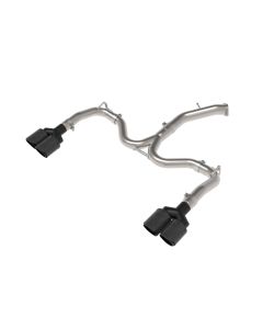 aFe 22-24 Kia Forte GT 1.6L 3in-2.5in 304 Stainless Steel Axle-Back Exhaust w/ Carbon Fiber Tips - 49-37039-C