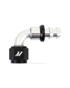 Mishimoto Push-Lock Fitting, -8AN, 90-Degree- MISH-MMFT-PL-890
