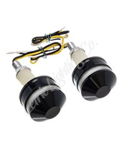 Letric Lighting Grip Ind Lghts Blk Cap Wht/Amb - LLC-BBE-TS