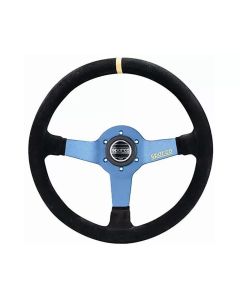 Sparco Strwhl Monza L550 Suede Blk/Bl - 015TMZS1
