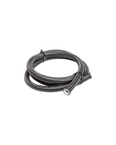 Snow 8AN Braided Stainless PTFE Hose - 5ft (Black) - SNF-60805B