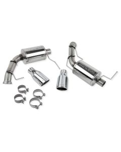 Roush 2011-2014 Ford Mustang V6 Enhanced Sound Dual Axle-Back w/ Round Tips - 421145