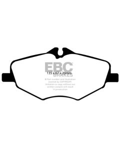 EBC 06-09 Mercedes-Benz E320 3.0 TD Redstuff Front Brake Pads - DP31488C