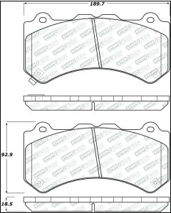 StopTech Street Select Brake Pads - Front - 305.13820