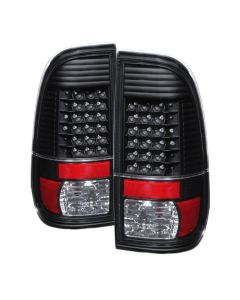 Xtune Ford Super Duty 08-15 LED Tail Lights Black ALT-JH-FS08-LED-BK - 9027680