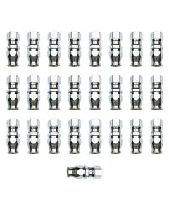 Russell Performance -6 AN Endura Pwerflex Power Steering Straight Hose Ends (25 pcs.) - 620409