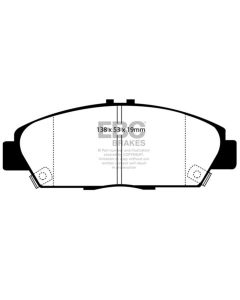 EBC 92-96 Honda Prelude 2.2 Redstuff Front Brake Pads - DP3975C