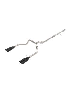 aFe Vulcan Series 3in 304SS DPF-Back 20-21 GM Trucks L6-3.0L (td) LM2 - Dual Black Tip - 49-34130-B