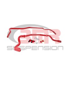 BMR 15-17 S550 Mustang Front & Rear Sway Bar Kit w/ Bushings - Red - SB043R