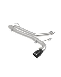aFe Takeda 2.5in 304 SS Axle-Back Exhaust w/o Muffler w/BlackTips 18-22 Hyundai Kona L4-1.6L (t) AWD - 49-37017NM-B