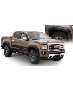Bushwacker 15-18 GMC Canyon Pocket Style Flares 4pc 5ft Bed - Black - 40971-02