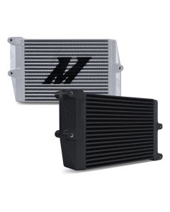 Mishimoto Heavy-Duty Oil Cooler - 10in. Opposite-Side Outlets - Silver - MMOC-OO-10SL