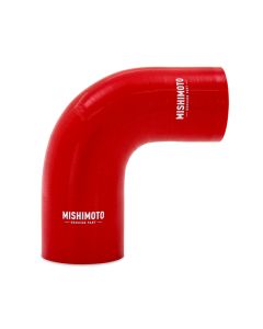 Mishimoto Silicone Reducer Coupler 90 Degree 2in to 2.5in - Red - MMCP-R90-2025RD