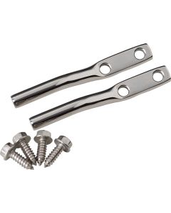 Kentrol 76-95 Jeep CJ/Wrangler YJ Door Strap Pins Pair- Polished Silver - 30549