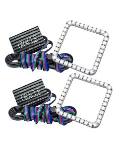 Oracle Ford F-250/350 05-07 LED Fog Halo Kit - ColorSHIFT - 1241-333