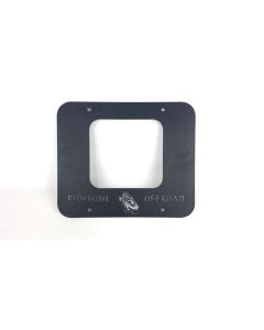 Fishbone Offroad 97-06 Jeep Wrangler TJ Tailgate Plate - Black Textured Powercoat Aluminum - FB31058