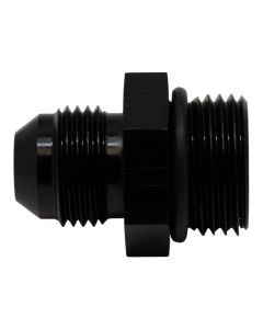 DeatschWerks 10AN ORB Male to 8AN Male Flare Adapter (Incl O-Ring) - Anodized Matte Black - 6-02-0406-B