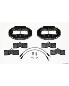 Wilwood D8-6 Front Caliper Kit Black Corvette C2 / C3 65-82 - 140-11857-BK