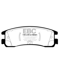 EBC 08-09 Buick Allure (Canada) 5.3 Yellowstuff Rear Brake Pads - DP41122R