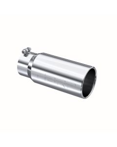 MBRP T304 Stainless Steel 5" O.D. Rolled Straight 4" Inlet 12" Length Exhaust Tips - T5050