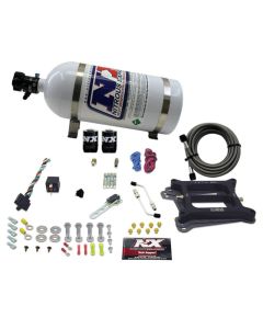Nitrous Express 4150 4-BBL/Alcohol Nitrous Kit (100-500HP) w/10lb Bottle - 50045-10