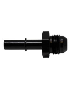 DeatschWerks 8AN Male Flare to 3/8in Male EFI Quick Connect Adapter - Anodized Matte Black - 6-02-0113-B