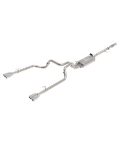 aFe Gemini XV 3in 304 SS Cat-Back Exhaust w/ Cutout 19-21 GM Silverado/Sierra 1500 V8- w/ Black Tips - 49-34139-P