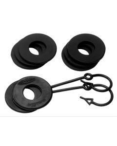 Daystar Black D Ring Isolator w/Lock Washer Kit - KU70060BK