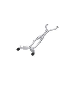 MBRP Armor Pro Stainless Steel 3 Inch CatBack Dual Rear Exit w/ 5 Inch OD Carbon Fiber Tip Nissan Z - S44083CF