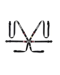 Sparco Belt PD 6 Point 2in Black Harness - 04834HPDNR