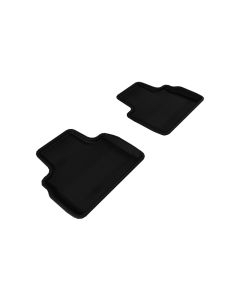 3D MAXpider 2009-2017 Infiniti QX70/FX35/50/50S Kagu 2nd Row Floormats - Black - L1IN00321509