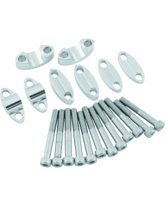 BikeMaster Aluminum Handlebar Risers 7/8in - Silver - 151988