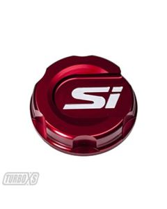 Turbo XS 2016+ Honda Civic Red Oil Cap - HC-OC-RED-SI