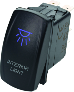 DragonFire Racing Lighted Switch On/Off Blue - 521377